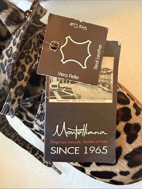 Women’s Montelliana Leopard Boots New with Tags size 40(approximately size 9)